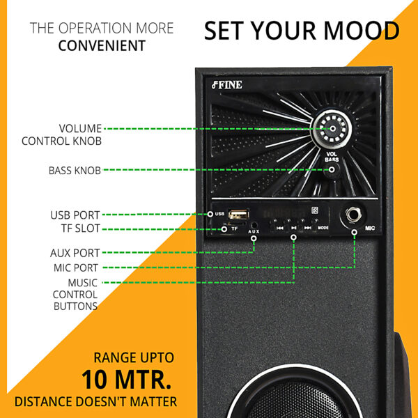 FINE MODEL BETA DJ SPEAKER 30 W Bluetooth Tower Speaker (Copy)
