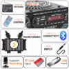 FINE IPL AMPLIFIER Multimedia Player with Bluetooth,USB,SD Card,Aux,FM Radio(Silver) 180 W AV Power Amplifier