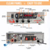 FINE IPL AMPLIFIER Multimedia Player with Bluetooth,USB,SD Card,Aux,FM Radio(Silver) 180 W AV Power Amplifier