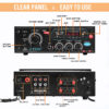 FINE MODEL NO. 111 IPL AMPLIFIER Multimedia Player with Bluetooth,Aux,FM Radio 150 W AV Power Amplifier