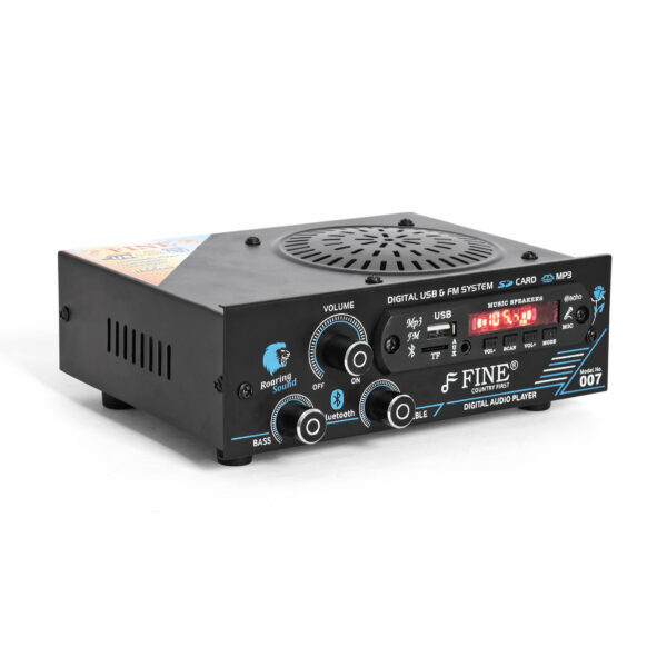 FINE 007 Multimedia Player with Bluetooth ,Aux, FM 100W(MAX.) AV Power Amplifier (Black)