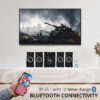 FINE 1404_4.1 Multimedia Home Theatre System with FM/AUX/USB Support & RemoteControl 60 W Bluetooth Home Theatre