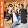 FINE DJ Multimedia Speaker with Bluetooth, USB, FM AUX 80 W Speaker 80 W Bluetooth Tower Speaker