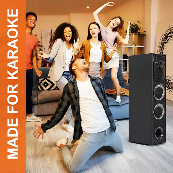 FINE Shooter Tower Multimedia Speaker with Bluetooth, USB, FM AUX 80 W Speaker 80 W Bluetooth Tower Speaker