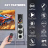 FINE Stra 1 DJ Multimedia Tower Speaker System: Home Theater 48 W Bluetooth Tower Speaker