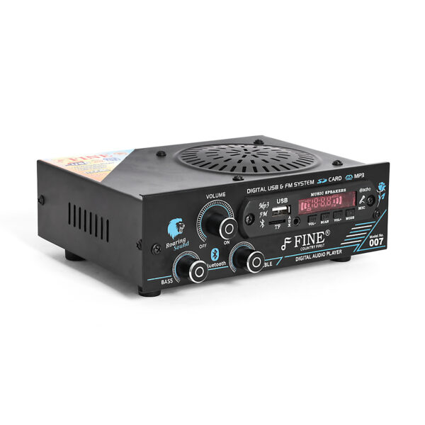 FINE IPL AMPLIFIER Multimedia Player with Bluetooth,USB,SD Card,Aux,FM Radio(Silver) 180 W AV Power Amplifier