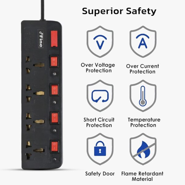 FINE 4.4 EXTENSION CORD 4 Socket Extension Boards