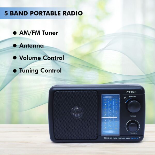 FINE 3 Band Portable Radio FM Radio