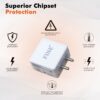 FINE 85 W Supercharge 2 A Wall Charger for Mobile with Detachable Cable