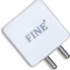 FINE 85 W Supercharge 2 A Wall Charger for Mobile with Detachable Cable
