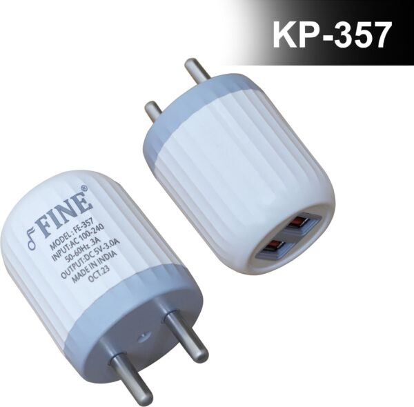 FINE 14 W Quick Charge 3 A Wall Charger for Mobile with Detachable Cable