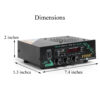 FINE 111 Multimedia Player with Bluetooth,Aux,FM 100W(MAX.) AV Power Amplifier, (Black)